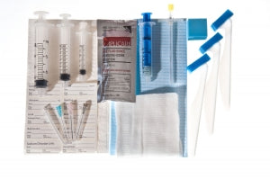 Medline Single Shot Epidural Trays without Pharmaceuticals - Single Shot Epidural Tray with 20G x 3.5" Tuohy Needle and 7 mL Plastic LOR Syringe, No Pharmaceuticals - PAIN9009S