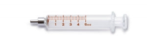 Medline Glass LOR Syringes - Syringe, Loss of Resistance (LOR), Glass, Luer Slip, 5 cc - PAINLOR5LS25