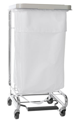Medline 200 Denier Nylon Hamper Bags - Nylon Hamper Bag with Drawcord, Red, 25" - MDT021349RED
