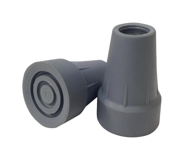Medline Extra Large Crutch Replacement Tips - Super Crutch Tips, Gray, Size XL 7/8" - MDS80265W