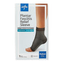 Medline Plantar Fasciitis Relief Sleeve - Black Plantar Fasciitis Sleeve, One, Size M (Men's 6-9.5/Women's 7-10.5) - POD14215M