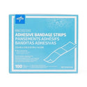 Medline Sheer-Gard Plastic Adhesive Bandages - Plastic Adhesive Bandage, Bulk Packaging, 3/4" x 3" - PRM25500B