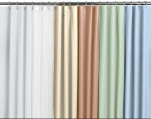 Medline Rain Shower Curtains - CURTAIN, SHWR, RAIN, 6G VINYL, 36X72, BEIGE - RAQ36X72BGE
