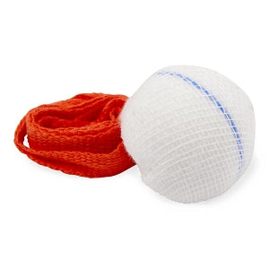 Medline Co-Label ORLocate Sponge RFID Tagged Sterile Tape Strung Tonsil Sponges - ORLocate Sponge RFID Tagged X-ray Detectable Sterile Tape Strung Tonsil Sponge, 1" - RFMTSPNG0100T
