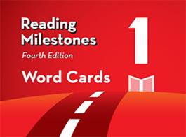 Reading Milestones–Fourth Edition, Level 1 (Red) Word Cards 