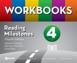 Reading Milestones–Fourth Edition, Level 4 (Green) Workbooks Kit Stephen P. Quigley, Patricia L. McAnally, Susan Rose