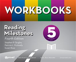 Reading Milestones–Fourth Edition, Level 5 (Purple) Workbooks Kit Stephen P. Quigley, Patricia L. McAnally, Susan Rose