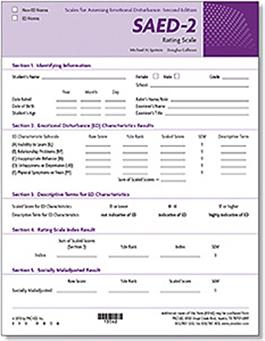 SAED-2 Rating Scale (25) Michael H. Epstein, Douglas Cullinan
