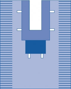Medline Non Sterile Split Drapes - Split Drape, 77" x 116", Universal - SPT-2453SCS