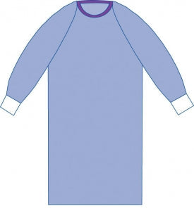 Medline Non-Sterile Non-Reinforced Aurora Surgical Gowns - Aurora Nonreinforced Gown, Raglan, Size L - SPT-2801CS