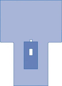 Medline Non Sterile Lithotomy Drapes - DRAPE LITHOTOMY T SHEET - SPT-3570SCS