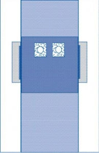 Medline Non Sterile Fem / Angio Drapes - DBD-DRAPE FEM ANGIO 77X135 POUCHES - SPT-4114SCS