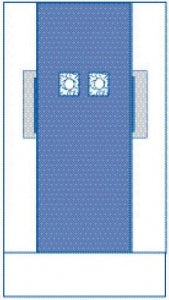 Medline Non Sterile Fem / Angio Drapes - Femoral Angio Drape, Extra-Long, Pouch - SPT-4119SCS