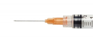 Medline Standard Hypodermic Needles - Standard Hypodermic Needle with Regular Bevel, 25G x 1" - SYR100255
