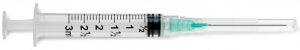 Medline Medline Standard Hypodermic Syringes with Needle - Luer-Lock Syringe with 21G x 1.5" Hypodermic Needle, 3 mL - SYR103217