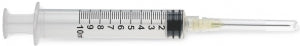 Medline Medline Standard Hypodermic Syringes with Needle - Luer-Lock Syringe with 20G x 1.5" Hypodermic Needle, 10 mL - SYR110207