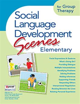 Social Language Development Scenes Elementary for Group Therapy LinguiSystems