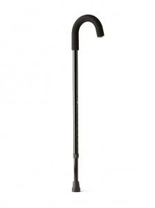 Medline Standard Aluminum Canes - Standard Aluminum Cane, Black - TAA86415