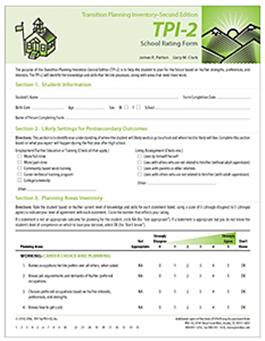 TPI-2 School Rating Form (25) James R. Patton, Gary M. Clark