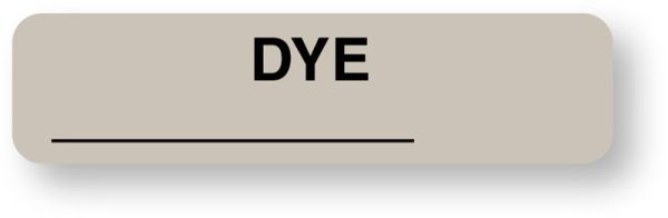 Medical Use Labels - Anesthesia Label, Dye, 1-1/4