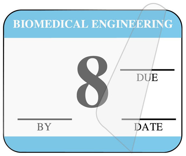 Medical Use Labels - Biomedical Self-Laminating Inspection Labels with Due Date
