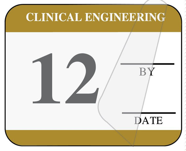 Medical Use Labels - Clinical Engineering Self-Laminating Inspection Labels