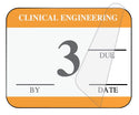 Medical Use Labels - Clinical Engineering Self-Laminating Inspection Labels with Due Date