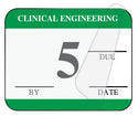 Medical Use Labels - Clinical Engineering Self-Laminating Inspection Labels with Due Date