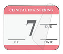 Medical Use Labels - Clinical Engineering Self-Laminating Inspection Labels with Due Date