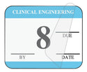 Medical Use Labels - Clinical Engineering Self-Laminating Inspection Labels with Due Date