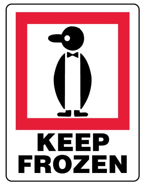 Medical Use Labels - KEEP FROZEN, Shipping Label, 3" x 4"