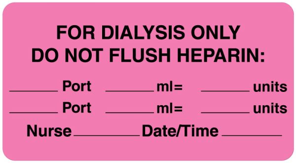 Medical Use Labels - Line Identification Label, 3