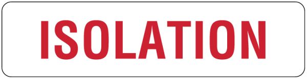 Medical Use Labels - Isolation Labels, 4