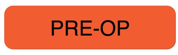 Medical Use Labels - PRE-OP Surgery Label, 1-1/4