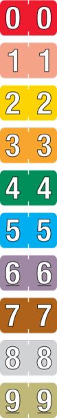 Medical Use Labels - Starter Kit for Numeric File Folder Labels - BarkleyΓäó Compatible, 1-1/2" x 1"