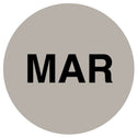 Medical Use Labels - Monthly Inventory Dots