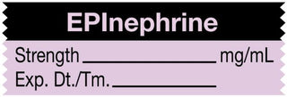 Medical Use Labels - Anesthesia Tape, EPInephrine mg/mL, 1-1/2" x 1/2"