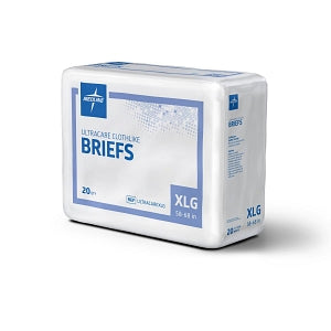 Medline Ultracare Adult Incontinence Briefs - Ultracare Cloth-Like Adult Incontinence Briefs, Size XL, for Waist Size 58"-68" - ULTRACAREXLG