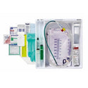 Medline Silvertouch 100% Silicone 1-Layer Foley Catheter Tray / Urine Meter - Total One-Layer Tray with 400 mL Urine Meter with 2, 500 mL Drain Bag, Silvertouch 100% Silicone Foley Catheter, 18 Fr, 10 mL, Peri Wipe - URO170518