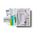 Medline 100% Silicone 1-Layer Foley Catheter Tray with Urine Meter - Total One-Layer Tray with 400 mL Urine Meter with 2, 500 mL Drain Bag, 100% Silicone Foley Catheter, 18 Fr, 10 mL, Peri Wipe - URO170818