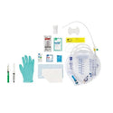 Medline 100% Silicone 1-Layer Foley Catheter Tray with Urine Meter - Total One-Layer Tray with 400 mL Urine Meter with 2, 500 mL Drain Bag, 100% Silicone Foley Catheter, 14 Fr, 10 mL, Peri Wipe, Vented Tubing, Centurion Securement Device - URO180814CN