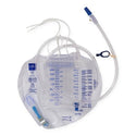 Medline Urine Meters - Urine Meter 400 mL with Drain Bag 2, 500 mL, Vented, Luer Lock, Metal Clamp - URO27403