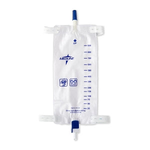 Medline Leg Bag with Flip Drain - Urinary Leg Bags with Elastic Straps, Flip-Drain Spout, Size L, 32-oz. - URO5458