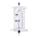 Medline Leg Bag with Flip Drain - Urinary Leg Bags with Elastic Straps, Flip-Drain Spout, Size L, 32-oz. - URO5458