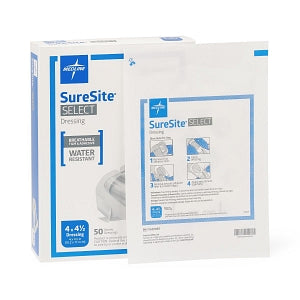 Medline Co-Label Suresite Select Dressings - Suresite Select Dressing, 4" x 4-1/2" - VAD1688