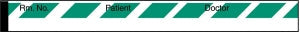 Medline Nursing Chart Labels - Green-Striped 0.5" x 500" Dr. Patient Nursing Chart Label - W002KG4