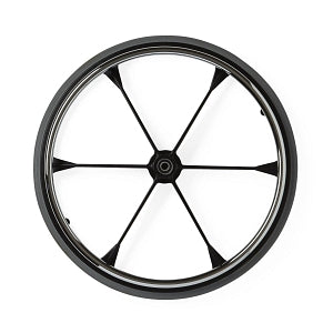 Medline Medline Wheelchair Rear Wheels - 24" Rear Wheel with Hand Rim for Shuttle Extra-Wide Wheelchair - WCA806945SH