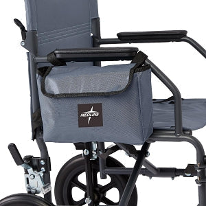 Medline Side Bags for Transport Chairs - Side Bag for Transport Chair, Gray - WCATR012G