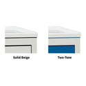 AliMed Wide Series 4-Drawer Isolation Cart, Electronic Lock Wide 4-Drawer Cart, Electronic Lock, Two-Tone Slate Blue - 938546/SBL/TT