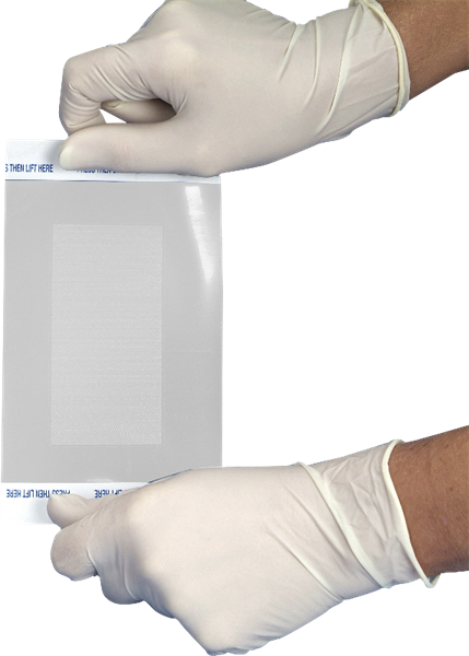 DeRoyal Dermanet AG+ Border Antimicrobial Surgical Site Dressing